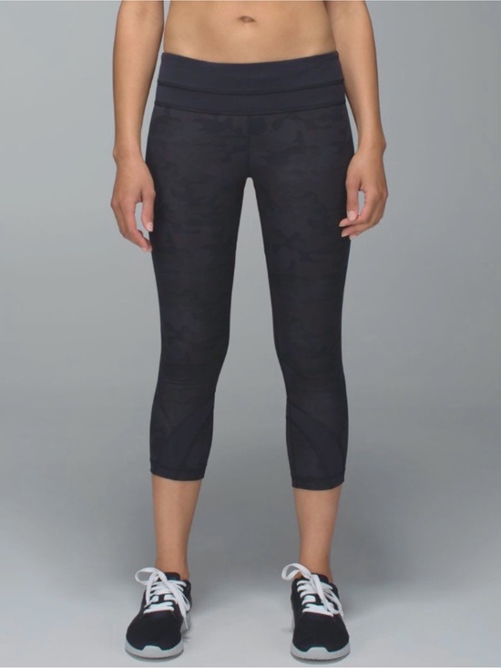 lululemon athletica Pants - Lululemon Run: Inspire Crop II All Luxtreme Savasana Camo Black/Black